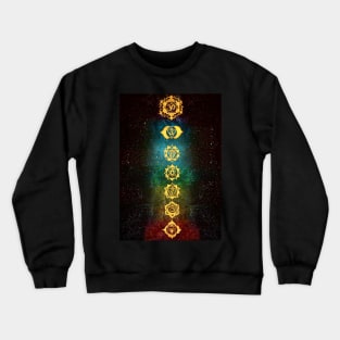 Chakras in the universe Crewneck Sweatshirt